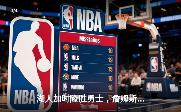 湖人加时险胜勇士，詹姆斯三双库里空砍40分，西部半决赛战至2-2平 - 4